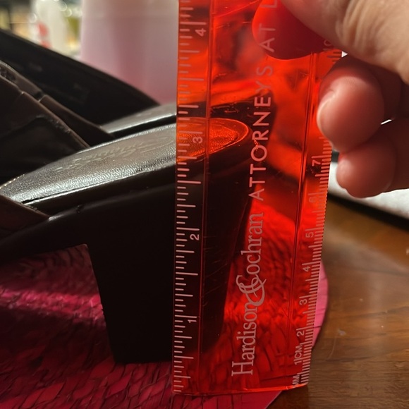 Clarks Womens Mirabelle Brown Leather Heeled Mules Comfort Shoes size 7.5W Wide - Picture 7 of 8